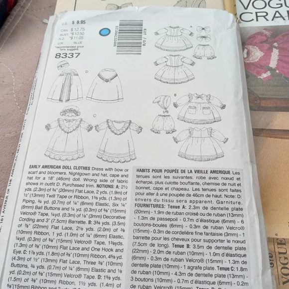 Vogue Craft Doll Collection Patterns - Picture 6 of 6